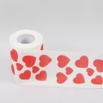 Wholesale Custom Heart Printed Hotel Toilet Paper | Bulk Novelty Pattern Luxury Commercial Bath Tissue Rolls for Hospitality