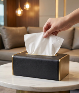 Cube Box Facial Tissue 200 Sheets – Airport Hotel Supply
