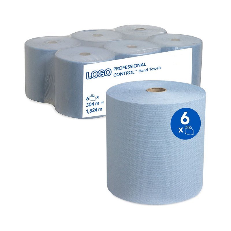 Blue Industrial Paper Towel Rolls Blue Industrial Paper Towel Rolls