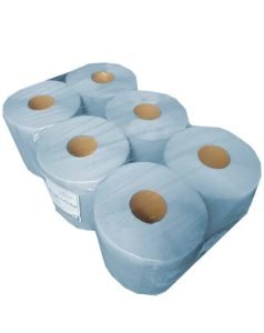 Wholesale Blue Industrial Paper Towel Rolls | Bulk 1000g 2-Ply Heavy-Duty Shop Towel Rolls for Automotive & Manufacturing Supplies - Image 3
