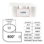 Wholesale 42gsm 1300g Commercial Paper Towels | Bulk Premium Thick Hardwound Hand Towel Rolls for High-Traffic Restrooms - Image 2