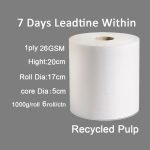 Wholesale 26gsm Recycled Paper Towel Rolls | Bulk Commercial Eco-Friendly Hardwound Hand Towels for Restrooms & Facilities - Image 2