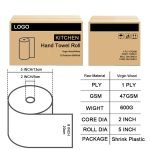 Wholesale Kitchen Hand Paper Towel Rolls | Bulk 12-Pack Highly Absorbent Commercial Paper Towels for Food Service & Facilities - Image 2