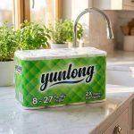Wholesale White Kitchen Paper Towels | Bulk 2-Ply 8-Roll Family Triple Pack Custom Towels for Retail & B2B Supply (141 Sheets/Roll) - Image 3